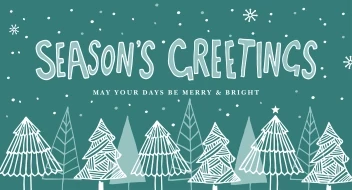 Seasons Greetings Xmas Trees