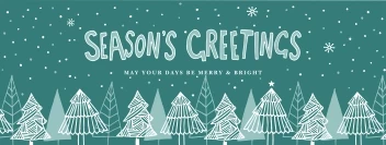 Seasons Greetings Xmas Trees
