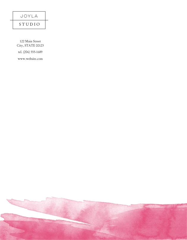Watercolor Pink