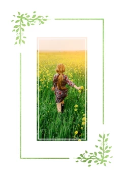 Gradient Leaves Border