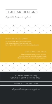 Black Yellow Geometric