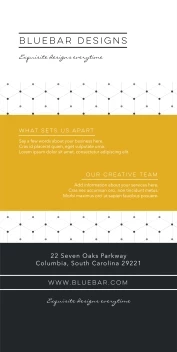 Black Yellow Geometric