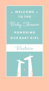 Giraffes Baby Shower