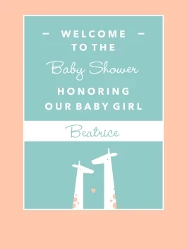 Giraffes Baby Shower