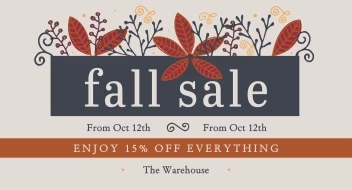 Fall Sale