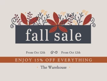 Fall Sale