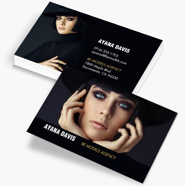 DIY BUSINESS CARD Print Yourself Glam Business Card Beauty 