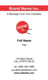 Food & Beverage Loyalty Card 2