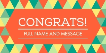 Colorful Congratulation