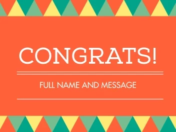 Colorful Congratulation