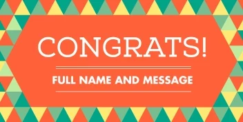 Colorful Congratulation