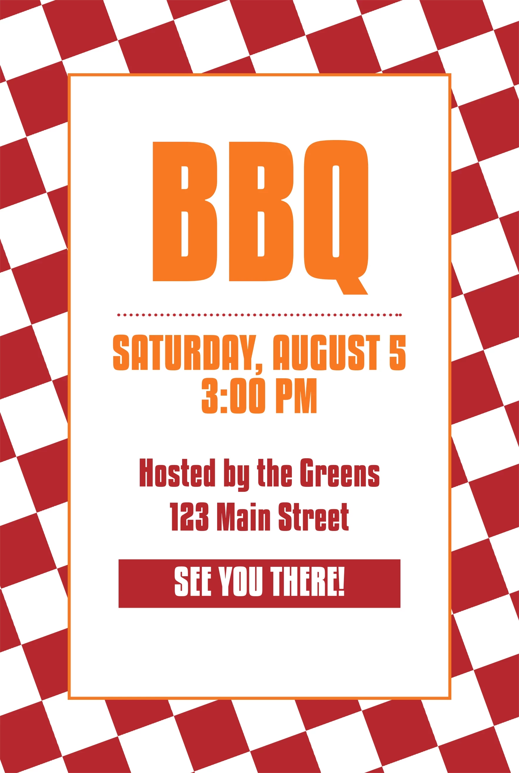 BBQ Red Squares