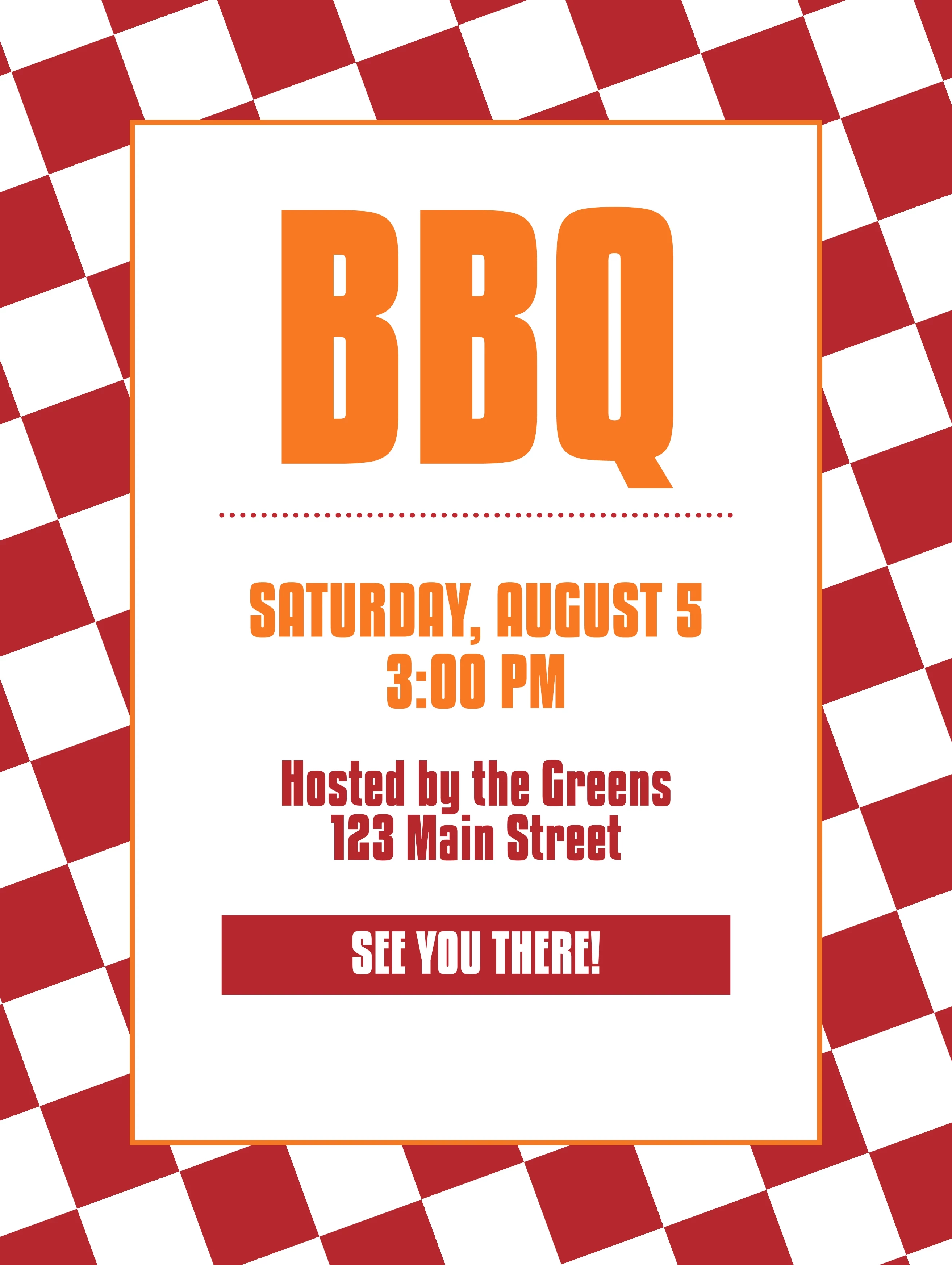BBQ Red Squares