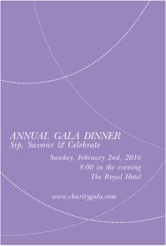 Charity Gala Purple