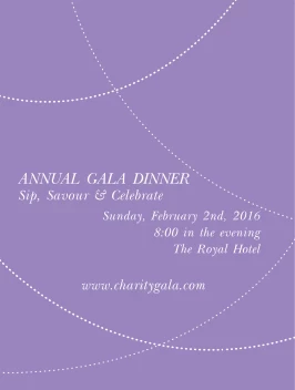 Charity Gala Purple