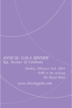 Charity Gala Purple