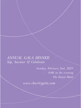 Charity Gala Purple