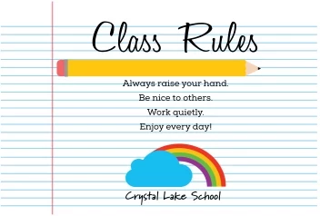 Crystal Lake School Rules