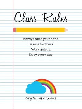 Crystal Lake School Rules