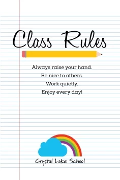 Crystal Lake School Rules