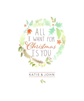 Watercolor Wreath Quote