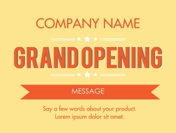 Orange Grand Opening