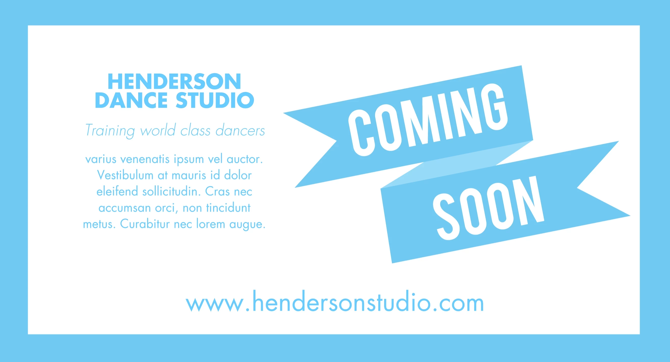 Henderson Dance Coming Soon