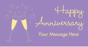 Purple Champagne Anniversary