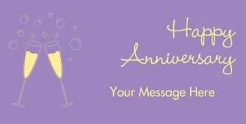 Purple Champagne Anniversary