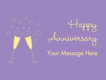 Purple Champagne Anniversary