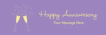Purple Champagne Anniversary