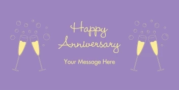 Purple Champagne Anniversary