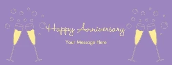 Purple Champagne Anniversary