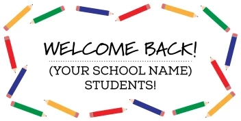 Welcome Back School Pencil