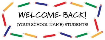 Welcome Back School Pencil