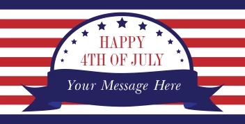 Patriotic July Banner