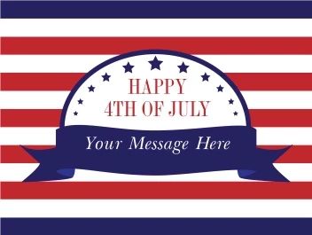 Patriotic July Banner