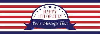 Patriotic July Banner