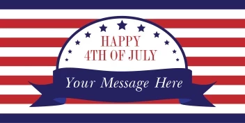 Patriotic July Banner