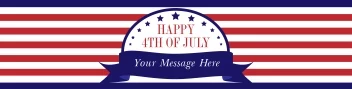 Patriotic July Banner
