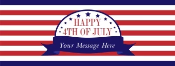 Patriotic July Banner