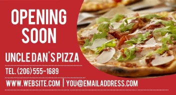 Opening Soon Pizza