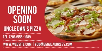 Opening Soon Pizza
