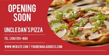 Opening Soon Pizza