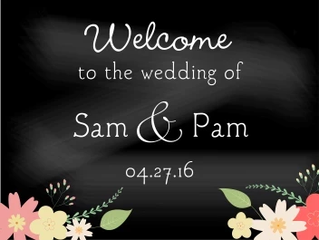 Wedding Chalkboard