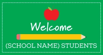 Welcome Back School Apple