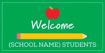 Welcome Back School Apple