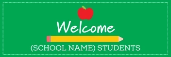 Welcome Back School Apple