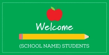 Welcome Back School Apple