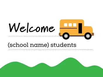 Welcome Back School Bus